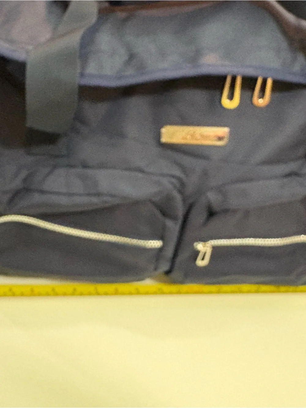 Bella Russo Navy Travel Duffel Bag with Front Pockets | 20”